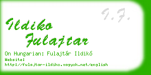 ildiko fulajtar business card